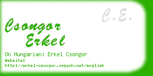 csongor erkel business card